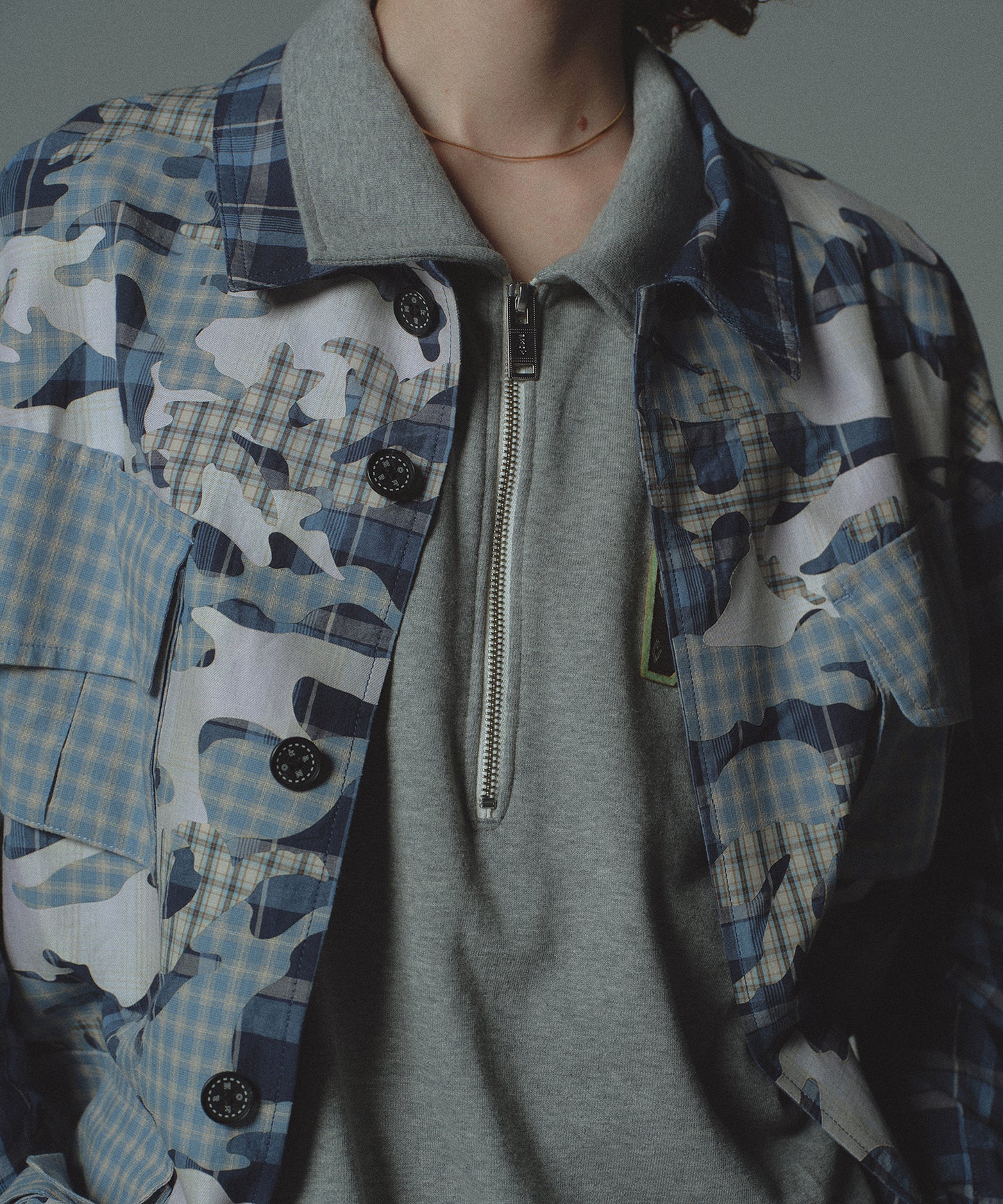 CHECK CAMO JACKET