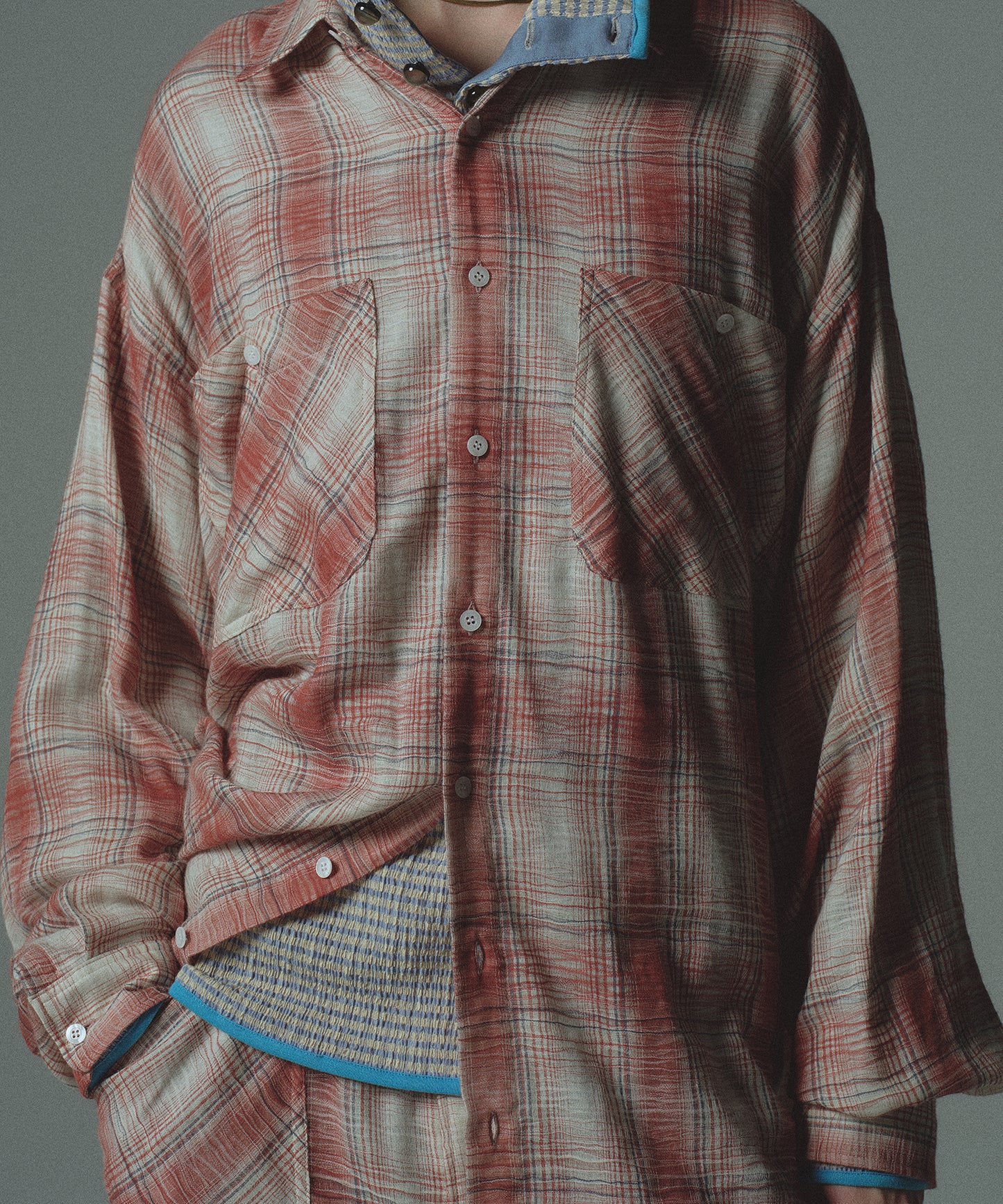 CRASH CHECK BIG SHIRT
