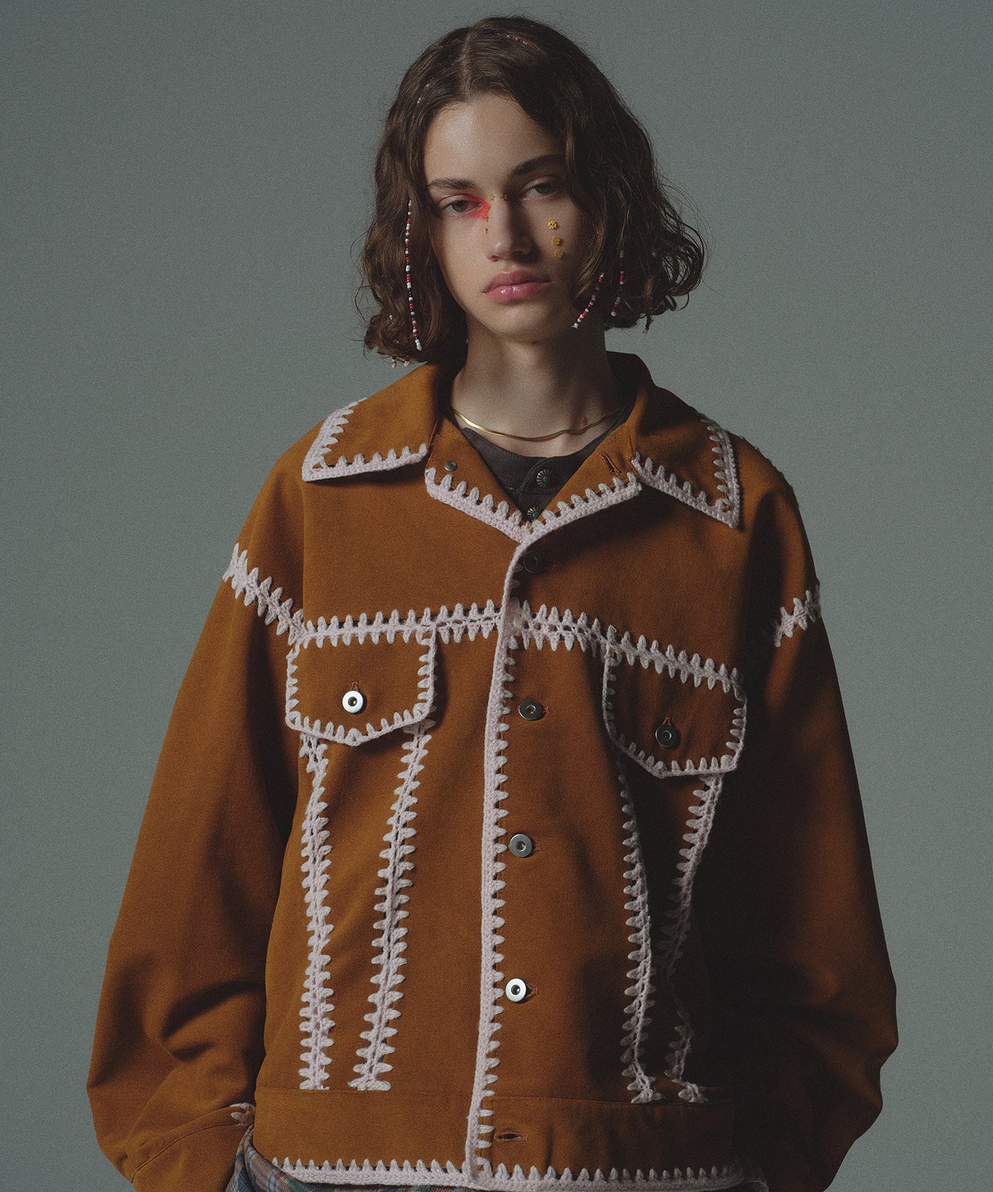 HAND KNITTING BLOUSON