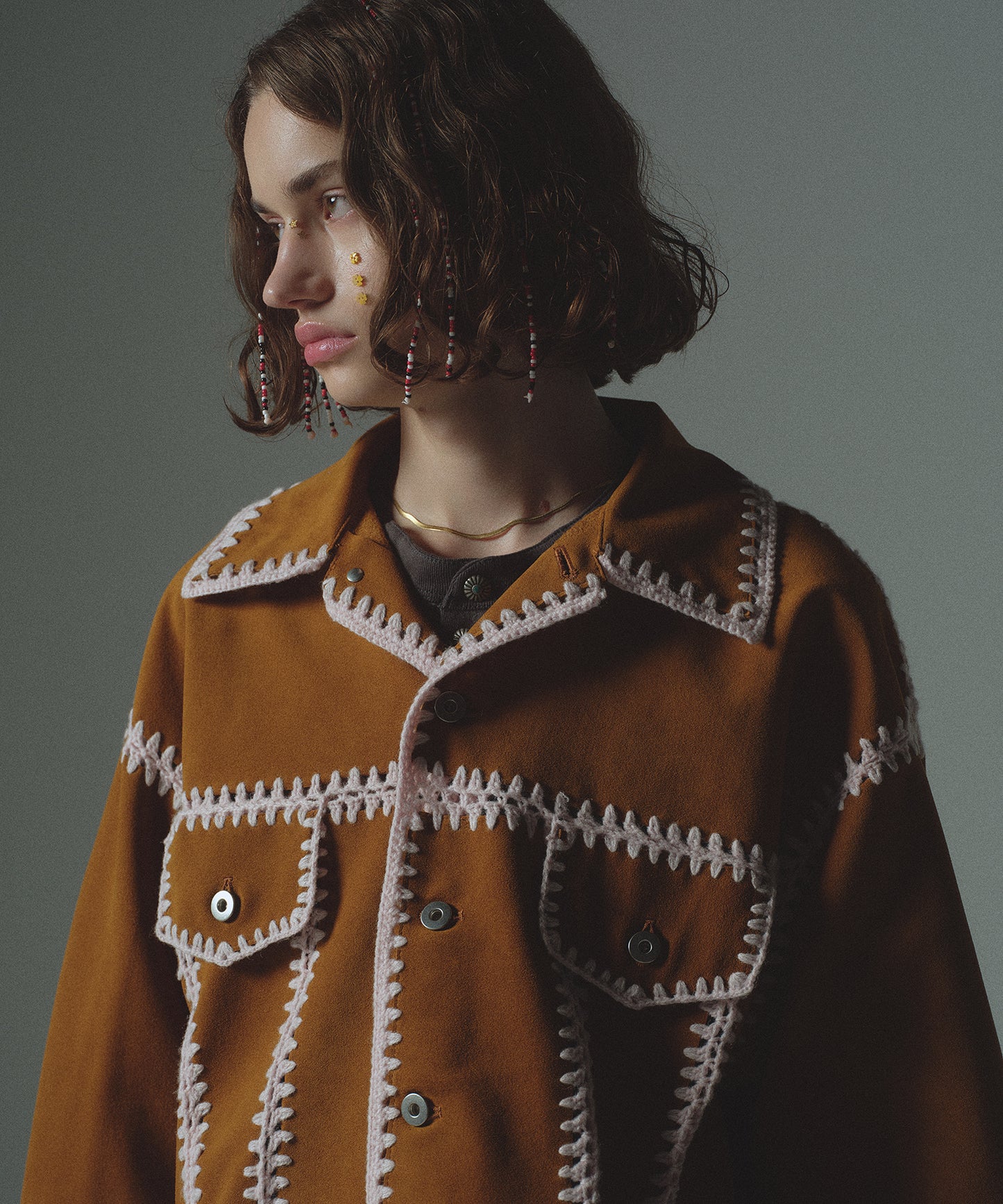 HAND KNITTING BLOUSON