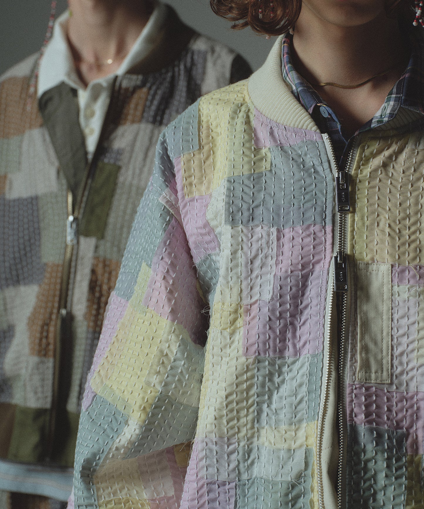 SASHIKO PATCHED BLOUSON