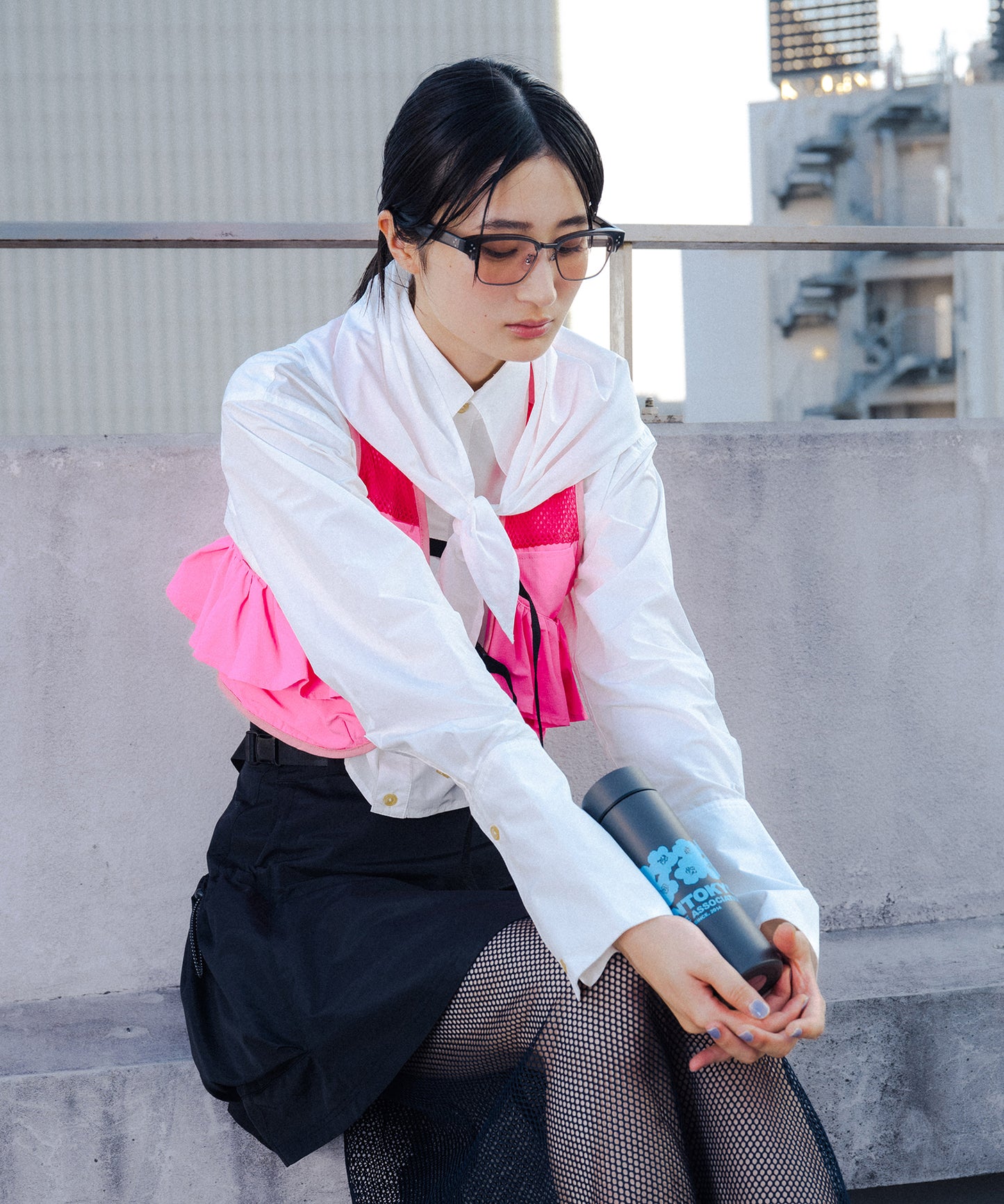 SHORT SHIRT & SCARF