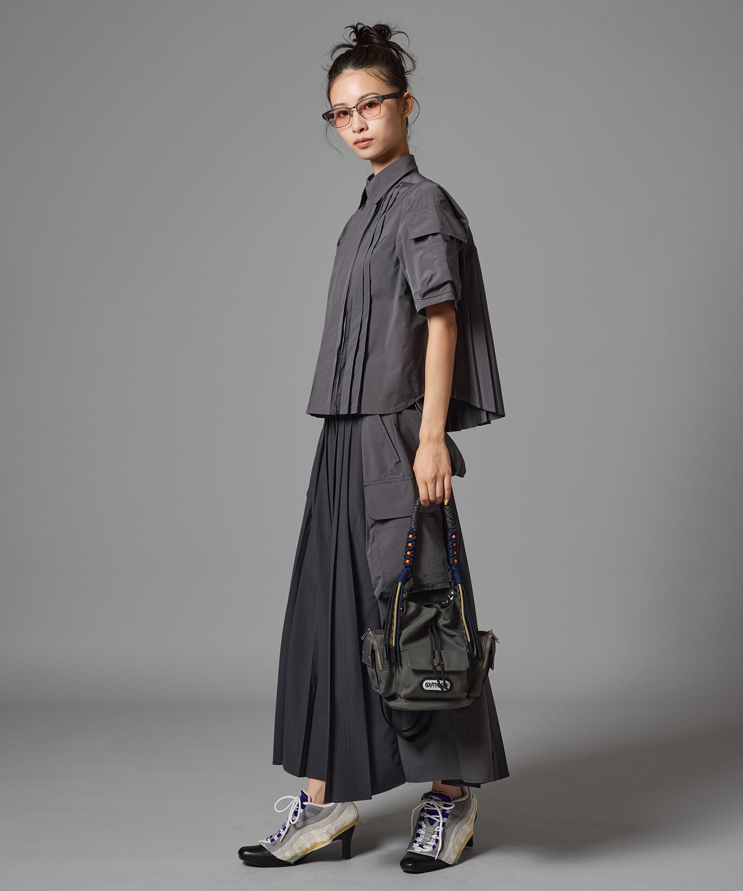2WAY MULTIPOCKET PLEATS SKIRT