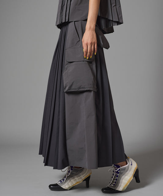 2WAY MULTIPOCKET PLEATS SKIRT