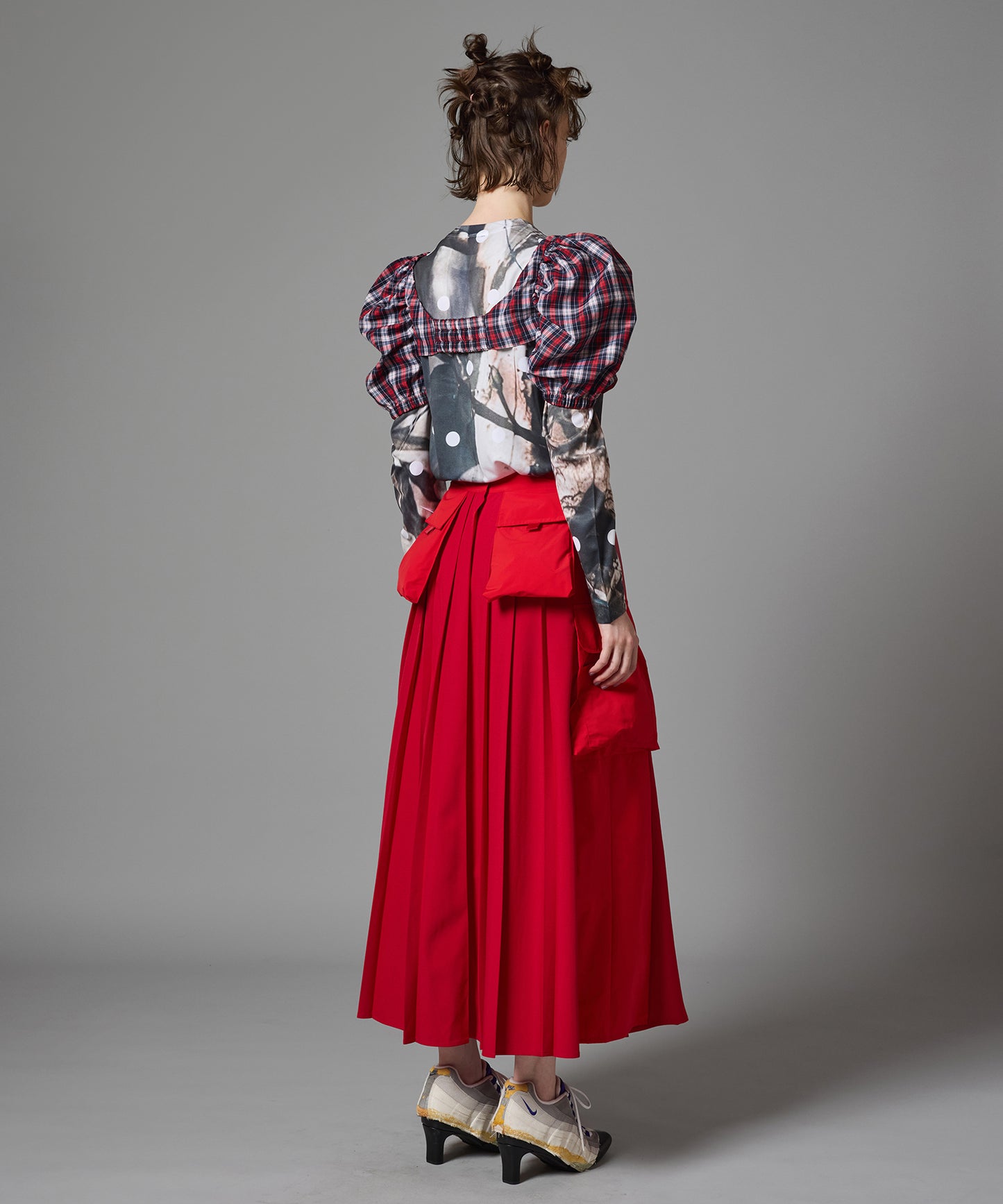 2WAY MULTIPOCKET PLEATS SKIRT