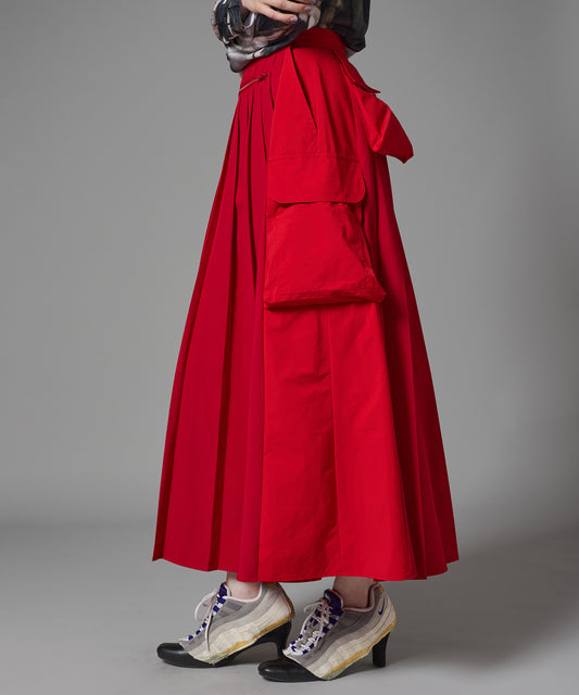 2WAY MULTIPOCKET PLEATS SKIRT
