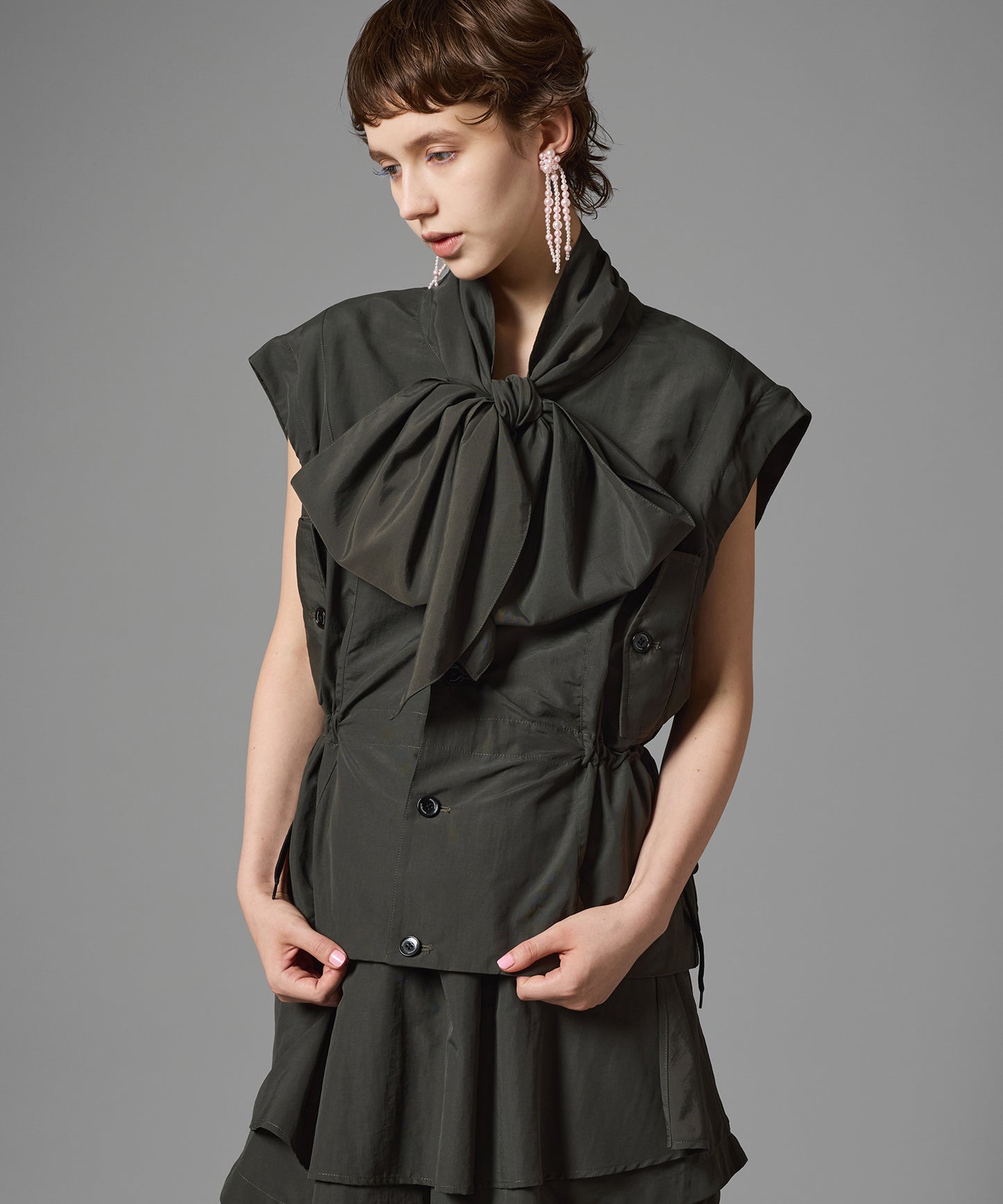 2WAY RIBBON WORK JACKET