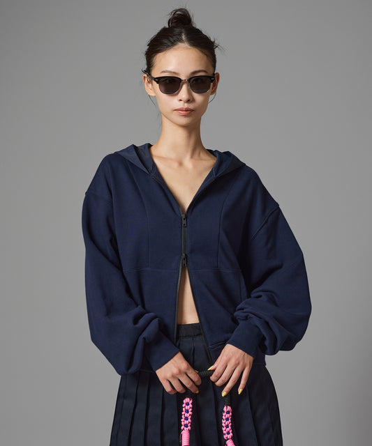 NYLON HOOD ZIP-UP PARKER