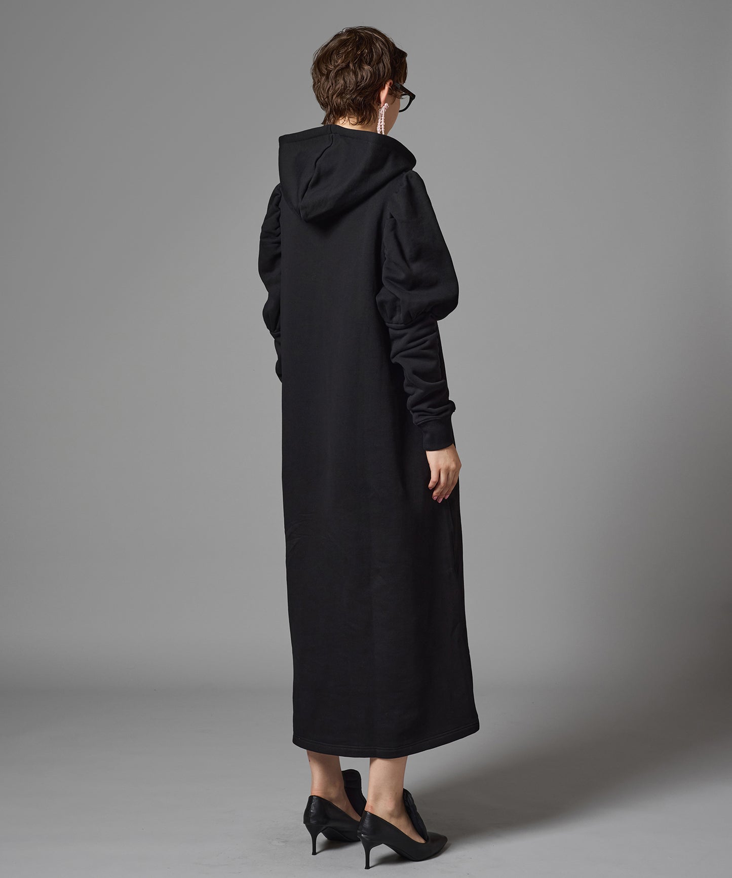 MESH POCKET PUFFSLEEVE ONE-PIECE