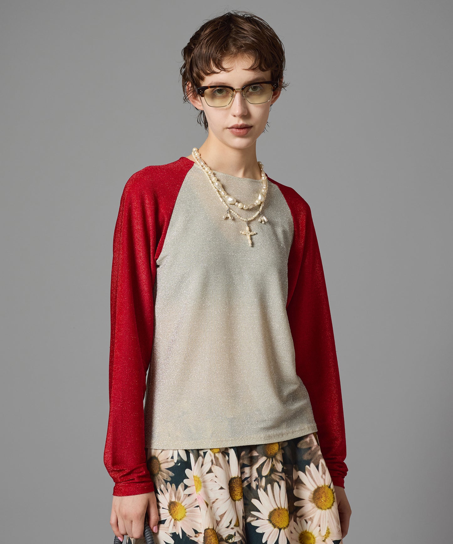 GLITTER RAGLAN C/S