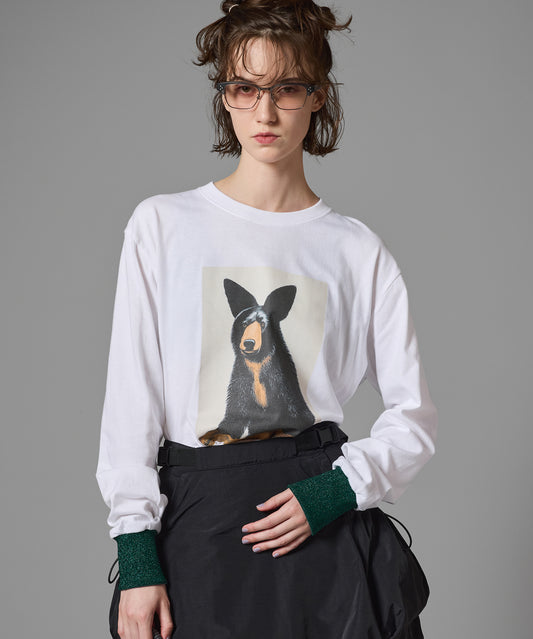 PRINT L/S T-SHIRT(BEAR)
