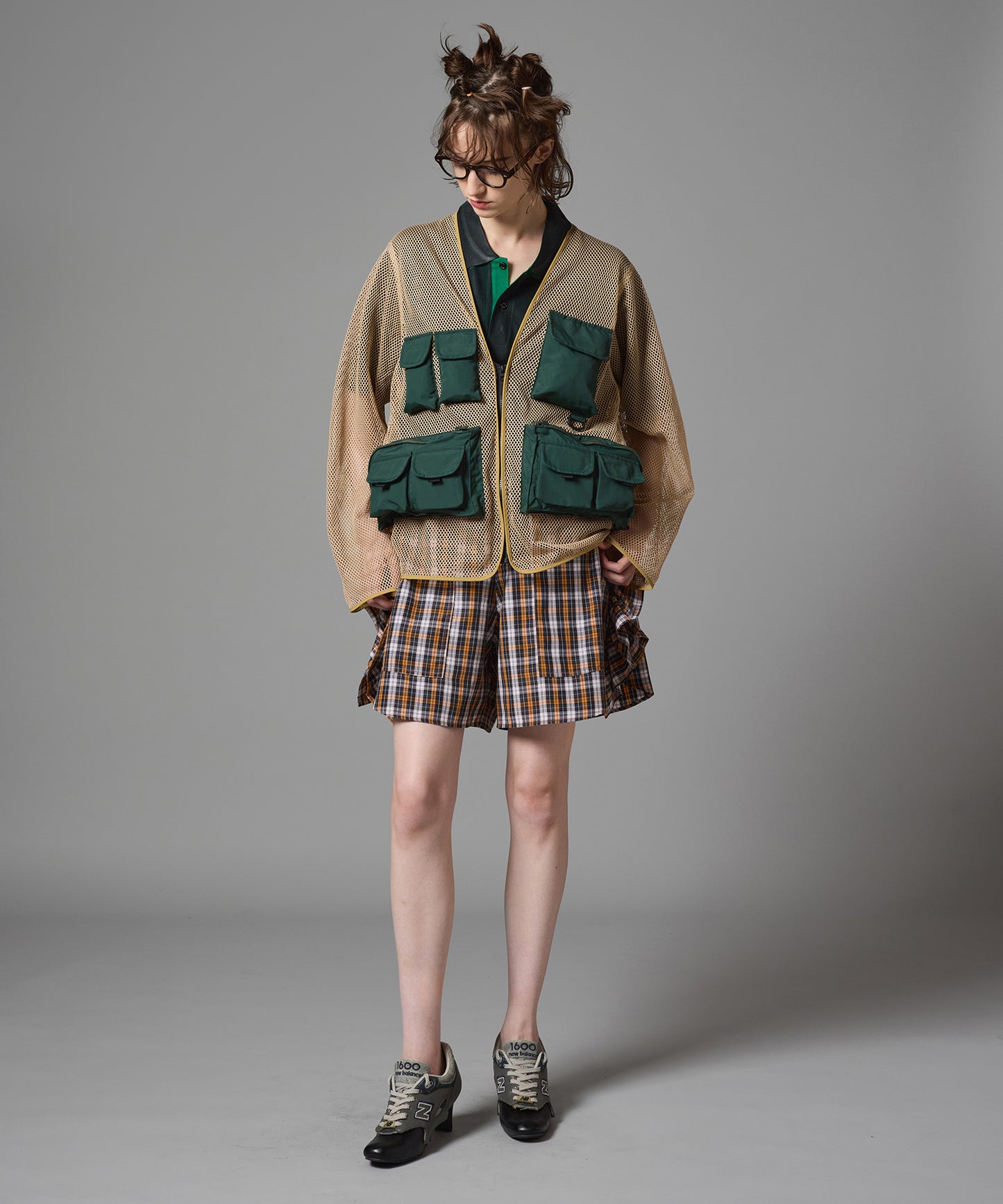 MULTI POCKET MESH JACKET