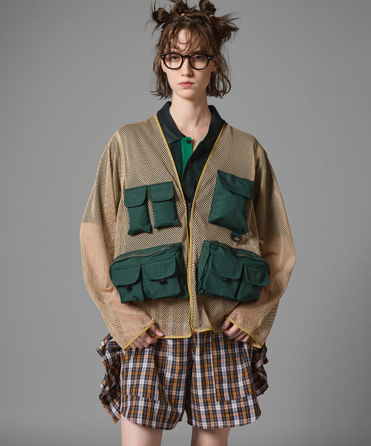 MULTI POCKET MESH JACKET