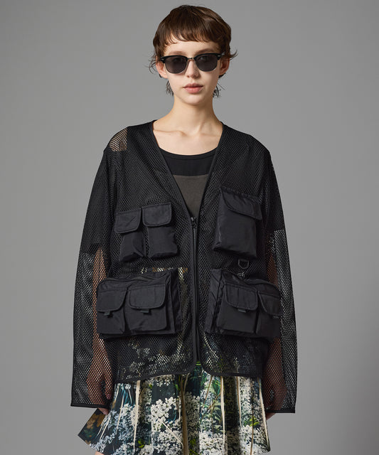 MULTI POCKET MESH JACKET