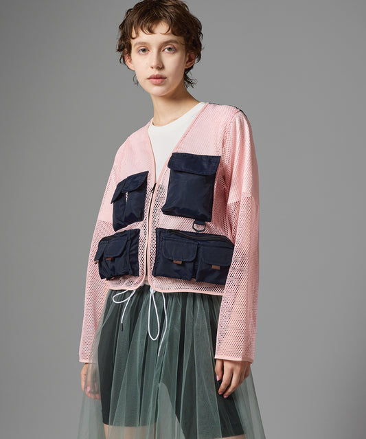 MULTI POCKET MESH JACKET