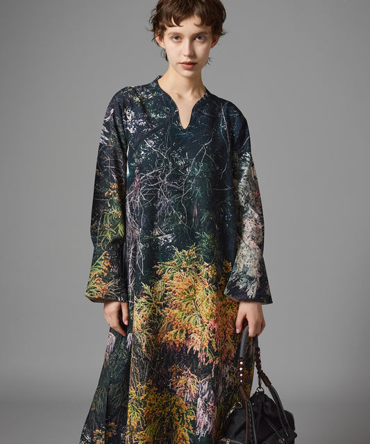 DIRECT PRINT PULLOVER ONE-PIECE