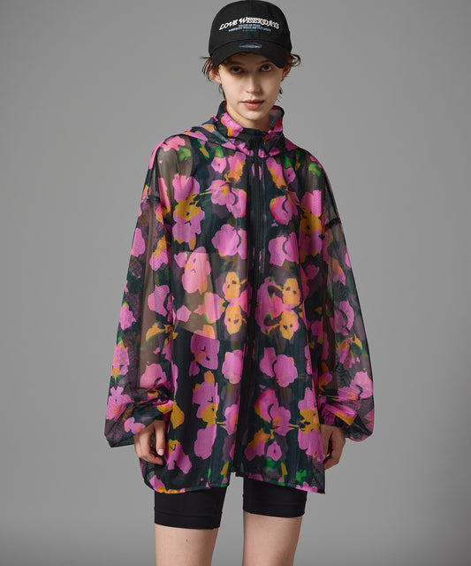 PRINT MESH ZIPUP PARKA