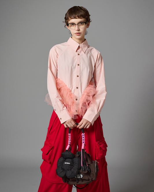 GATHER TULLE SHIRT