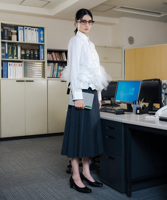 GATHER TULLE SHIRT