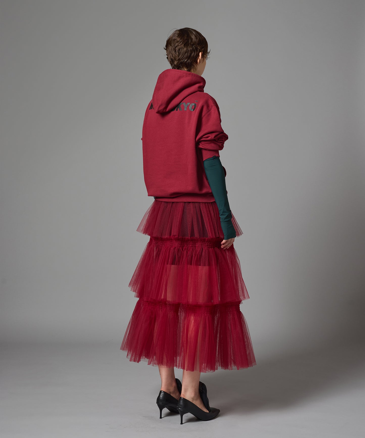 TULLE TIERED SKIRT