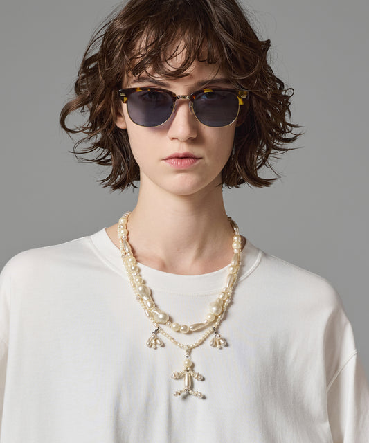 PEARL MOTIF LAYERED NECKLACE