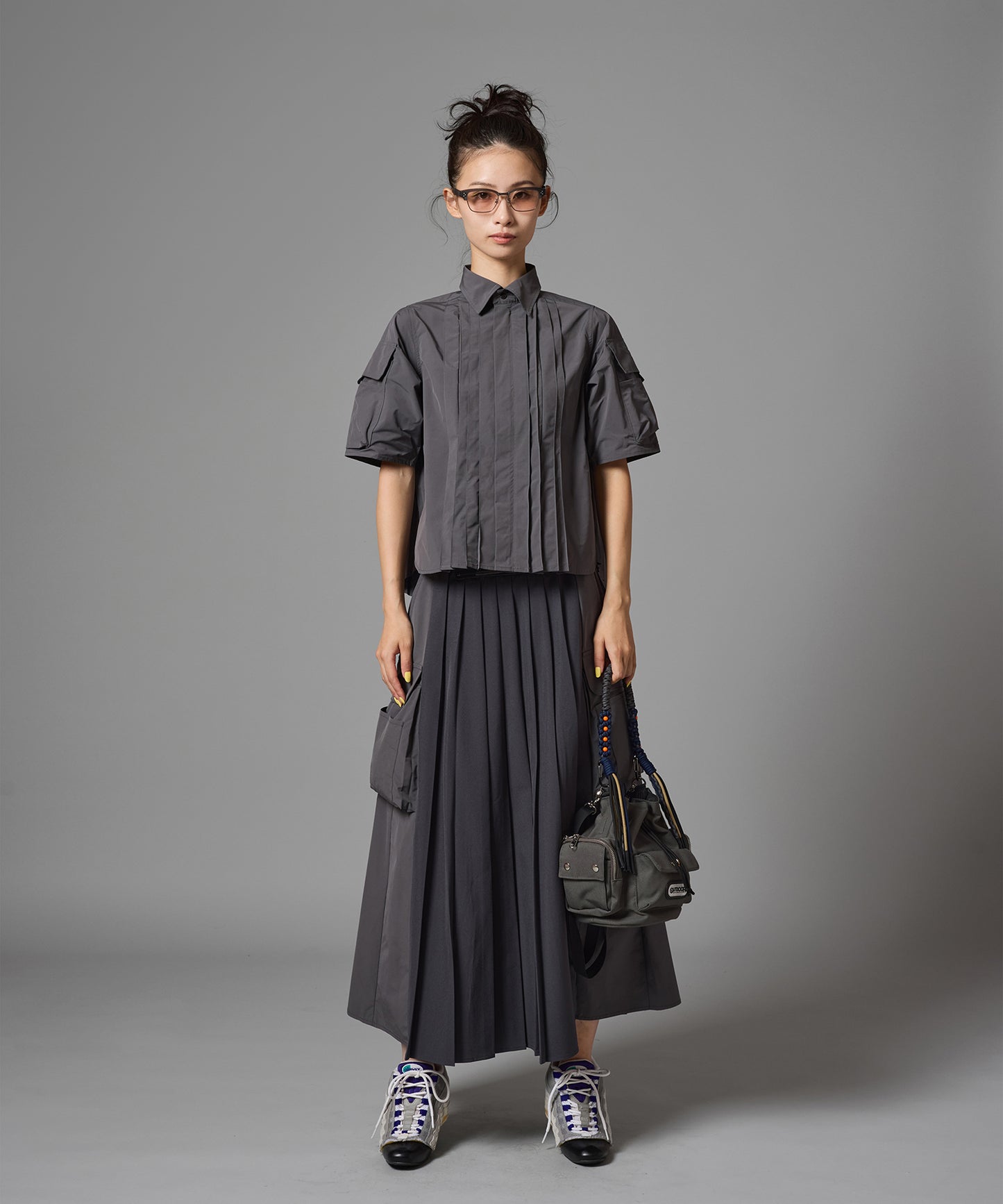 PIN TUCK TECH SHIRT