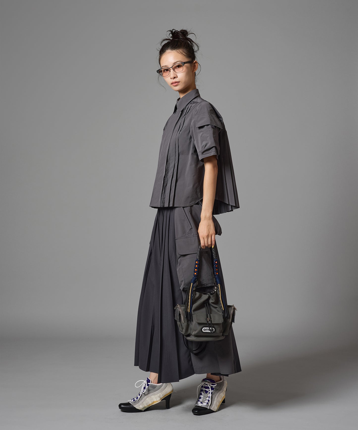 PIN TUCK TECH SHIRT