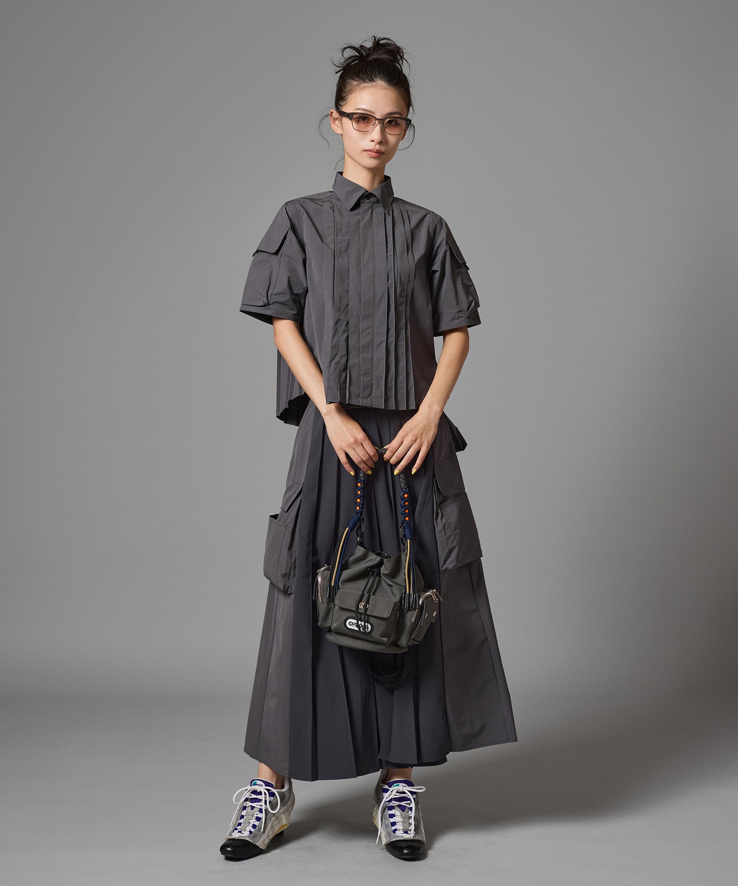 PIN TUCK TECH SHIRT