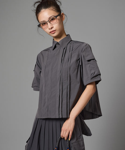 PIN TUCK TECH SHIRT