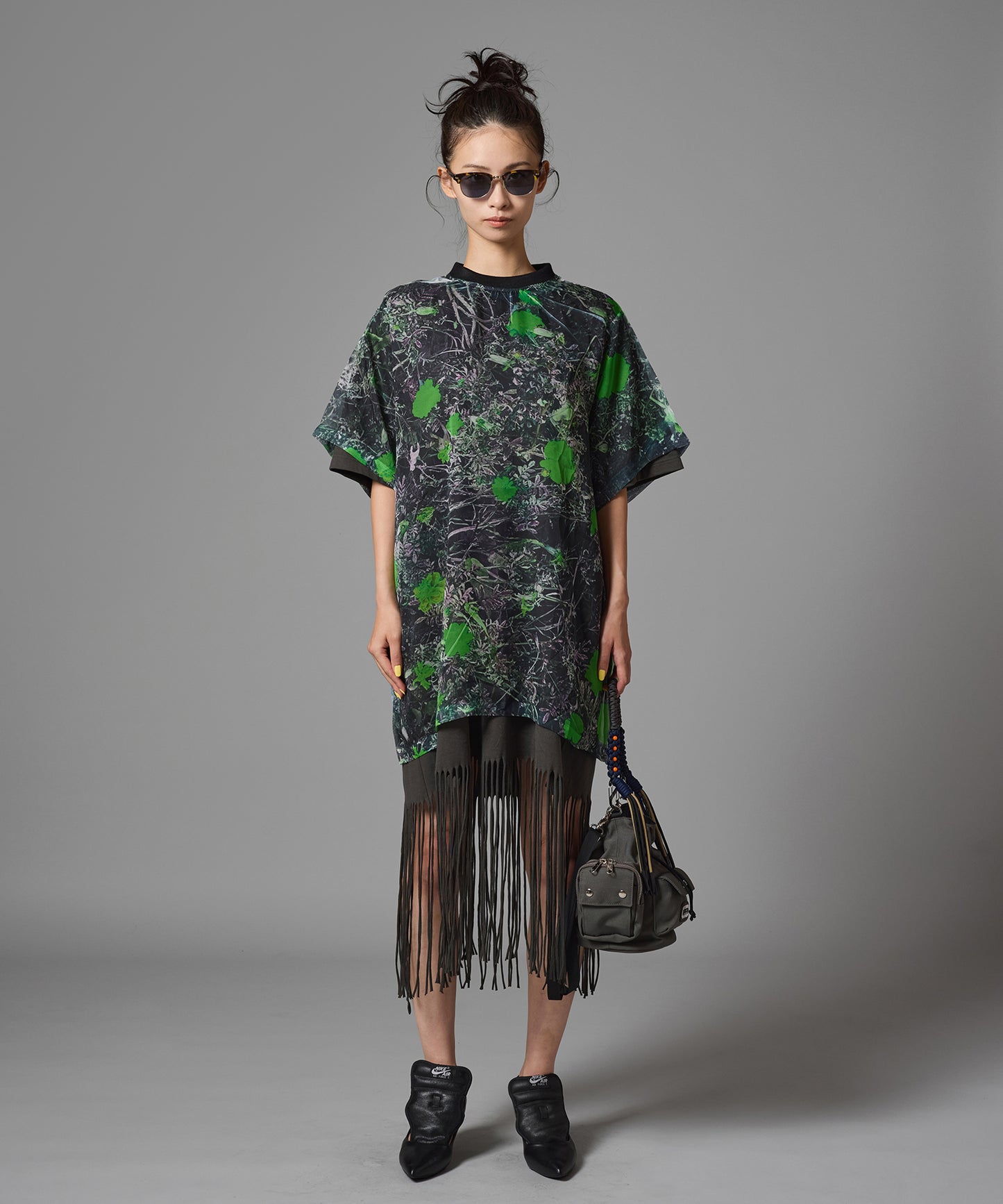 FRINGE T-SHIRT ONE-PIECE