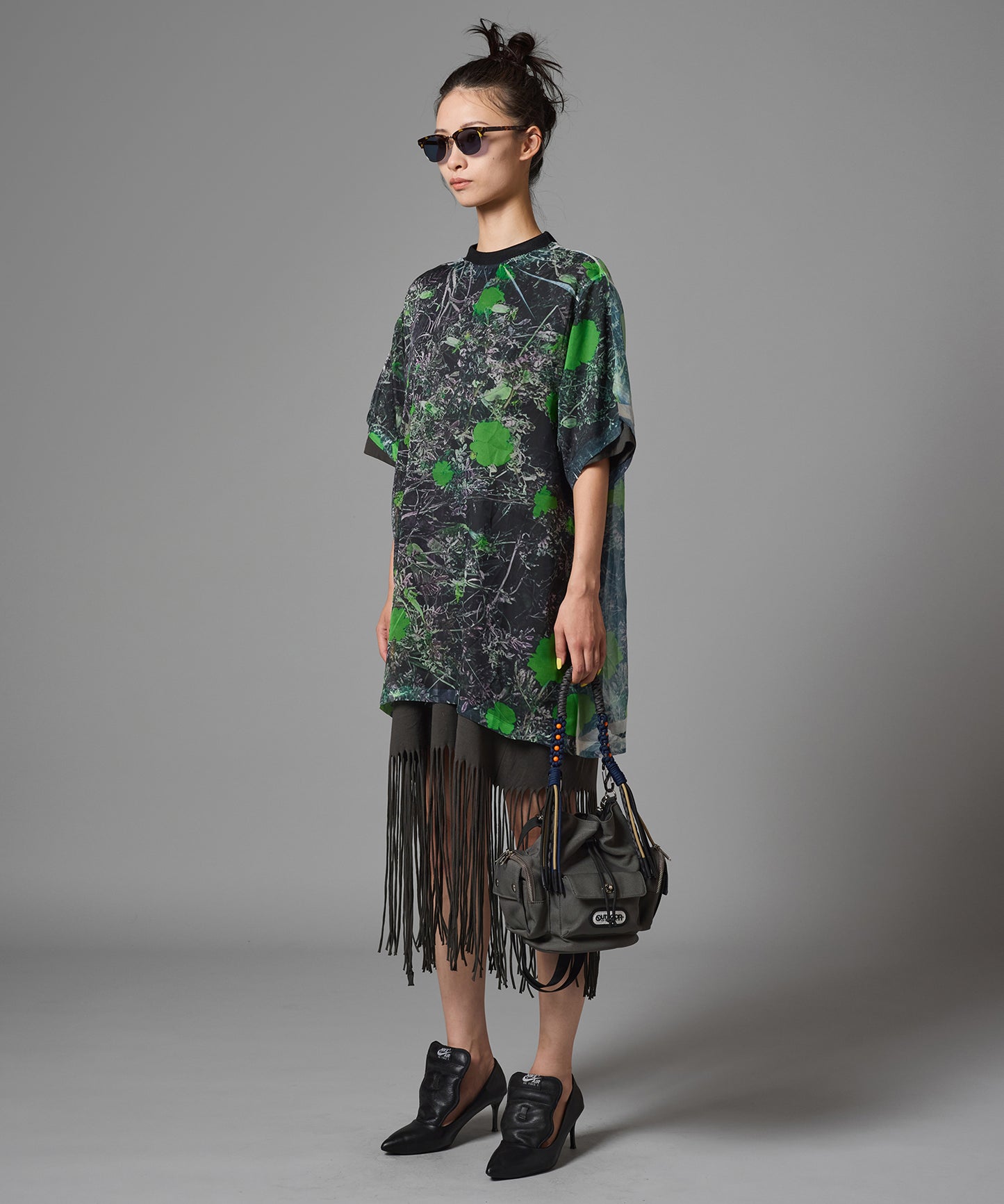 FRINGE T-SHIRT ONE-PIECE