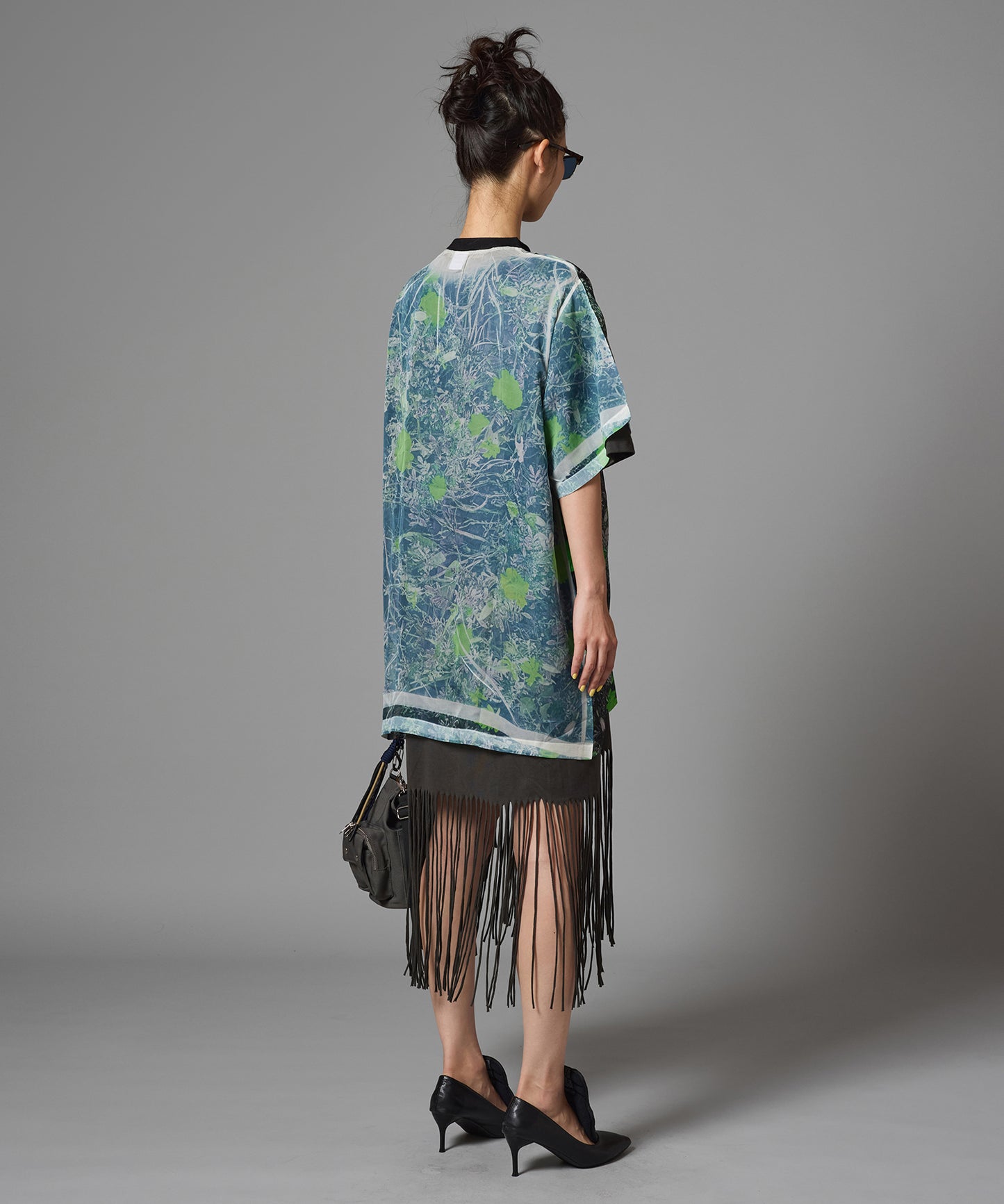 FRINGE T-SHIRT ONE-PIECE