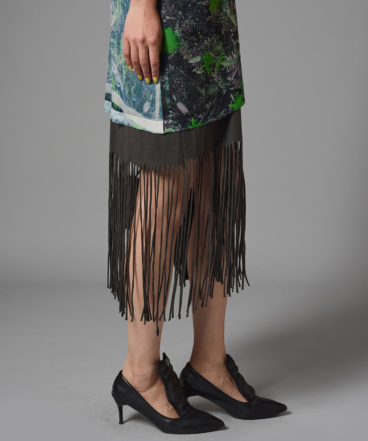 FRINGE T-SHIRT ONE-PIECE