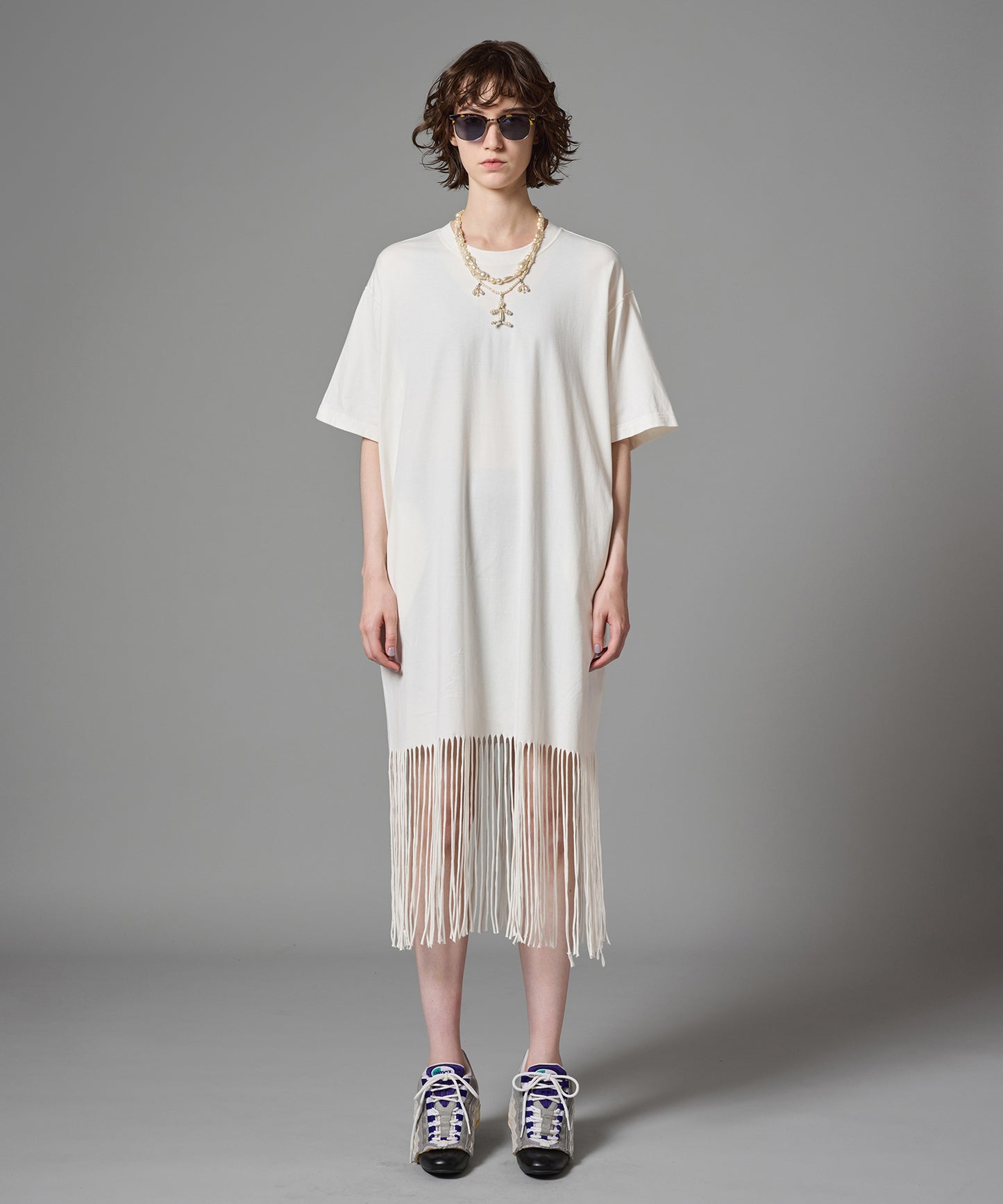 FRINGE T-SHIRT ONE-PIECE