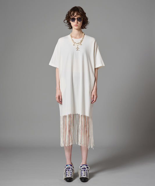 FRINGE T-SHIRT ONE-PIECE