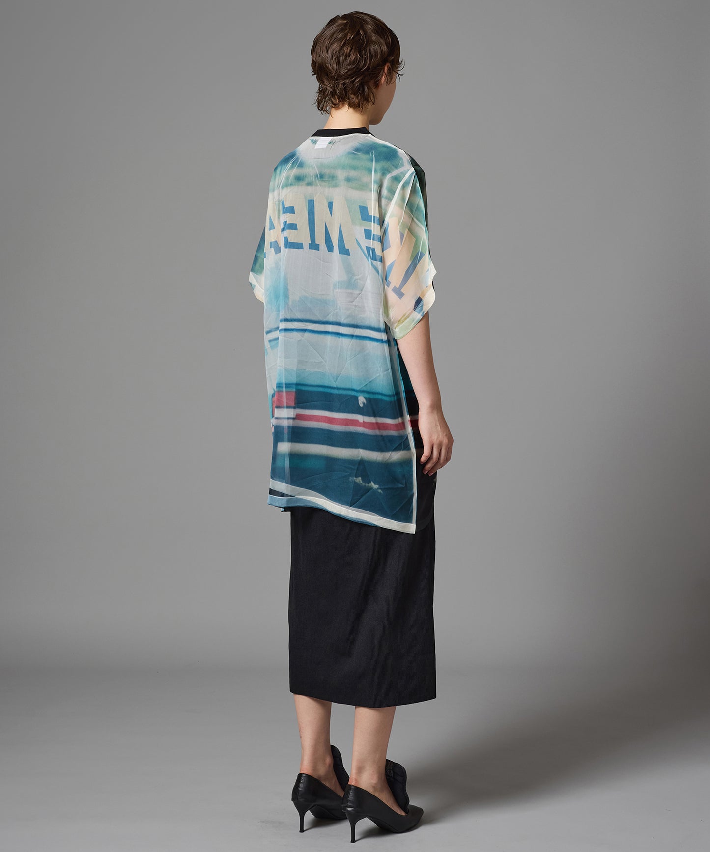 DIRECT PRINT SHEER T-SHIRT