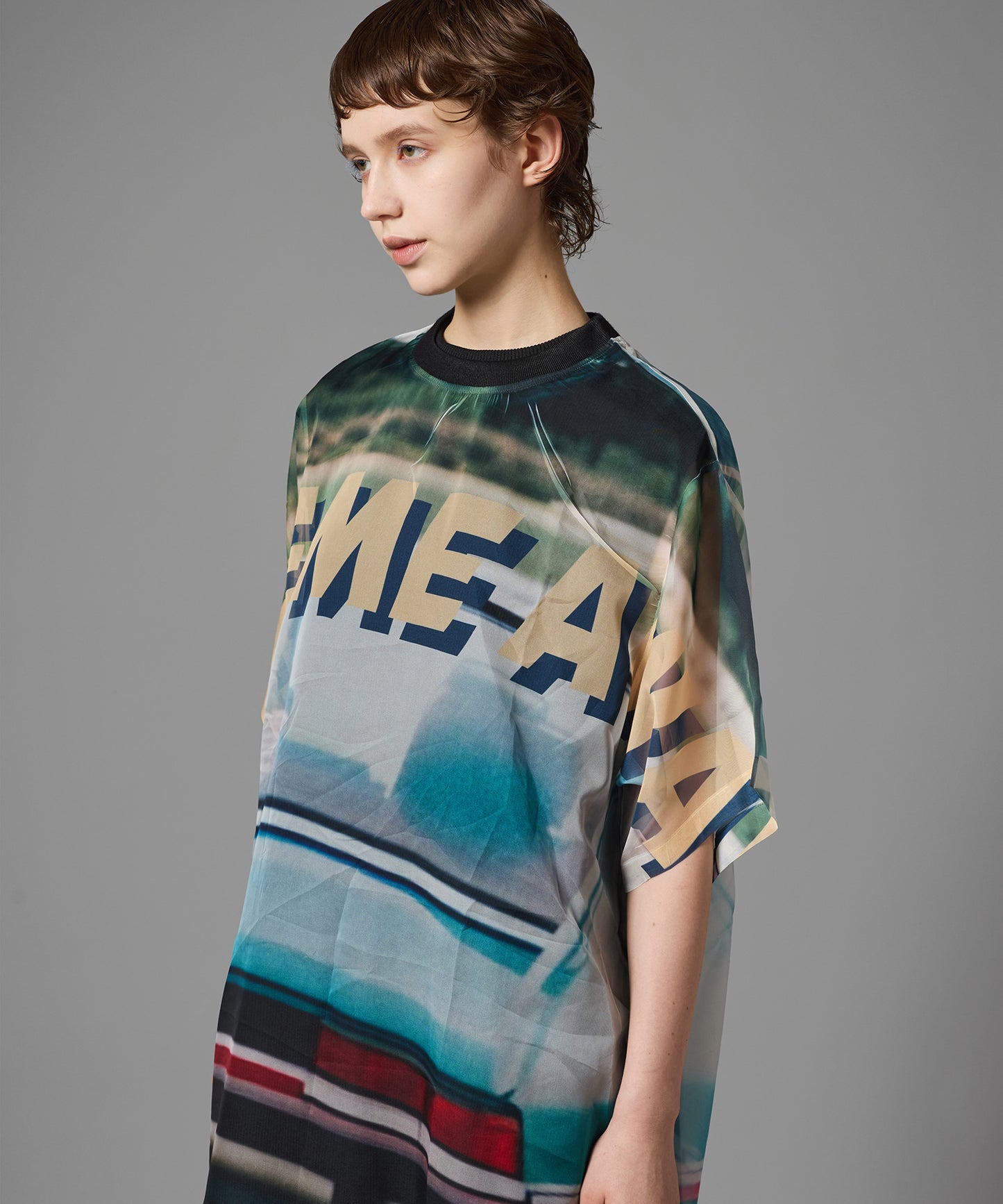 DIRECT PRINT SHEER T-SHIRT