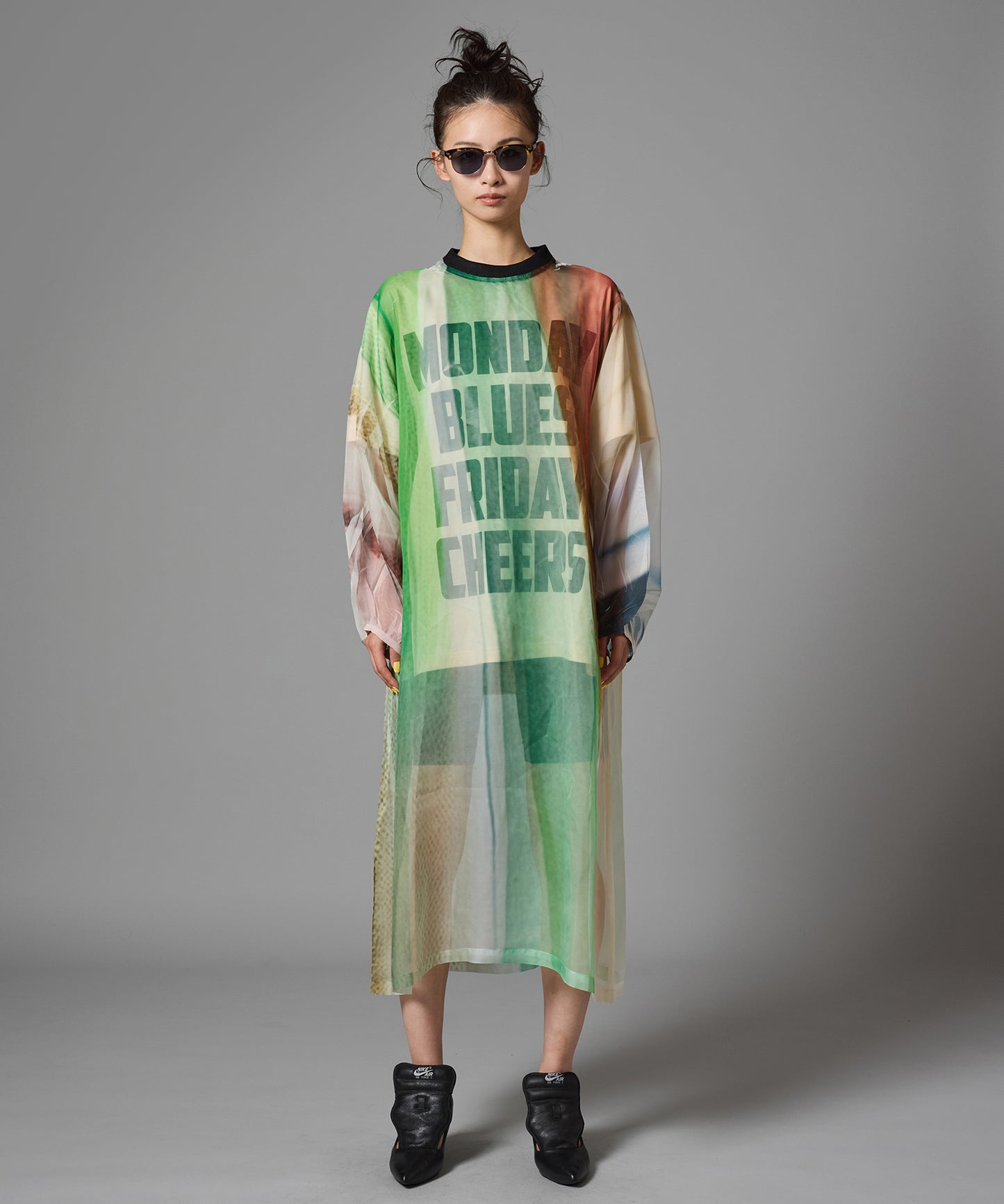 DIRECT PRINT SHEER ONE-PIECE