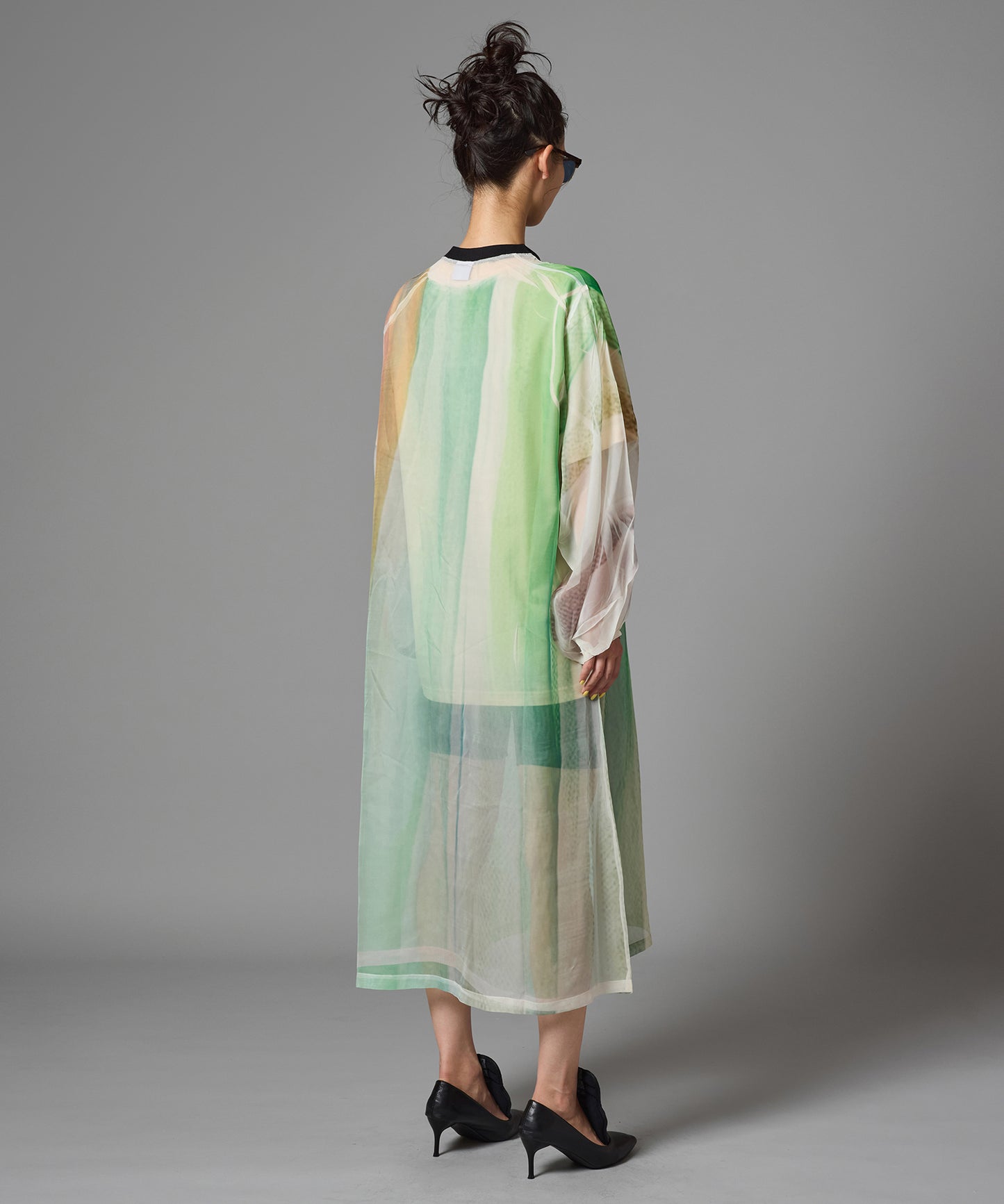 DIRECT PRINT SHEER ONE-PIECE