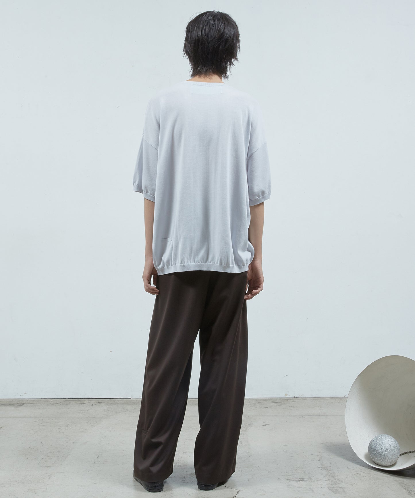 ステッチプリントショート SLニットPO