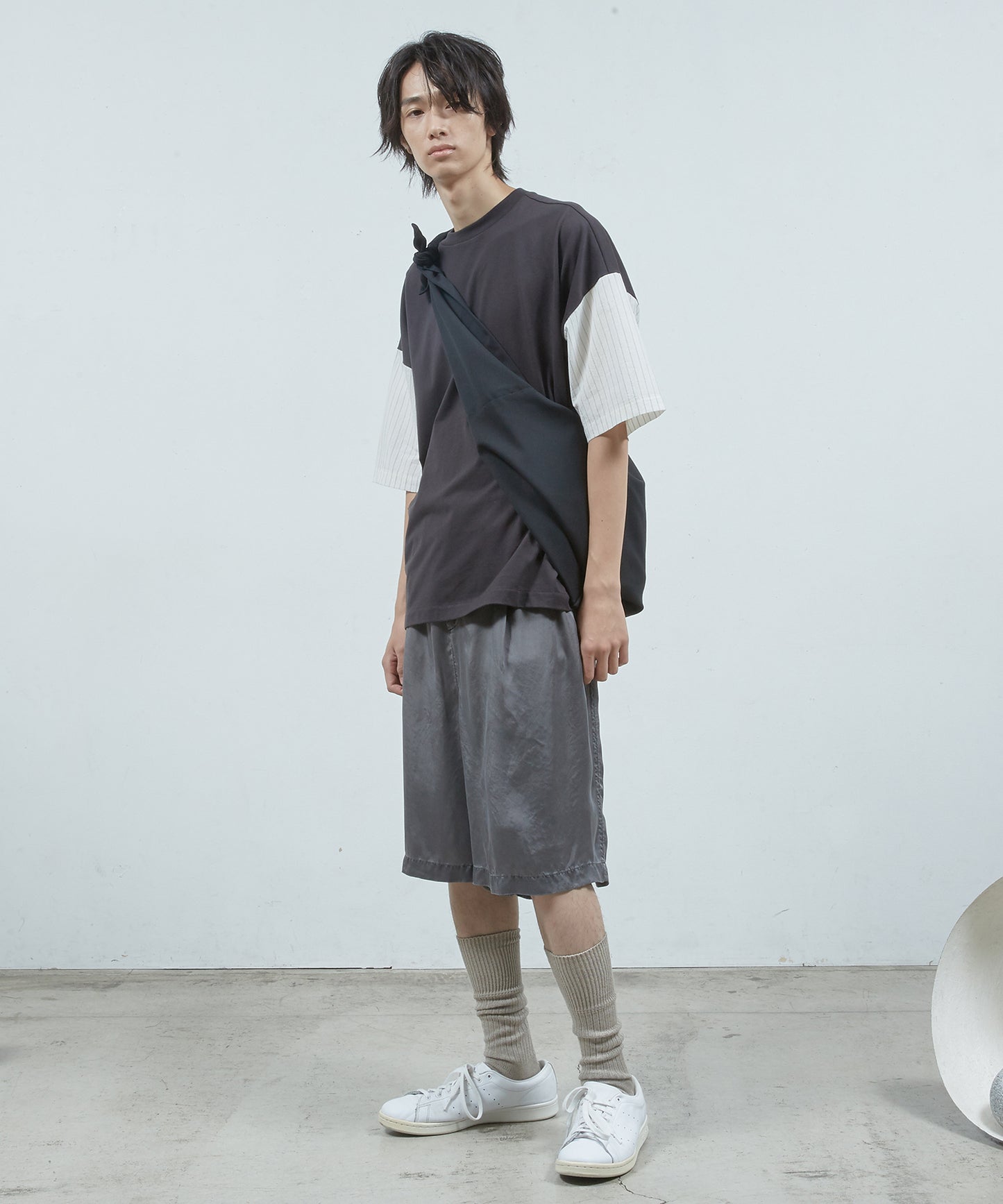 シャツ切替ワイドT