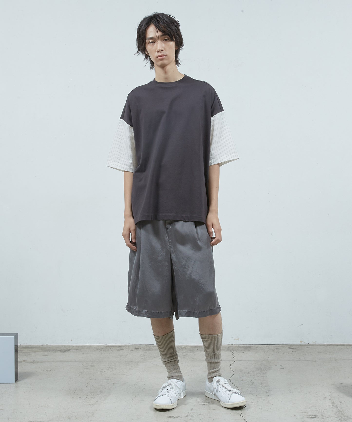 シャツ切替ワイドT