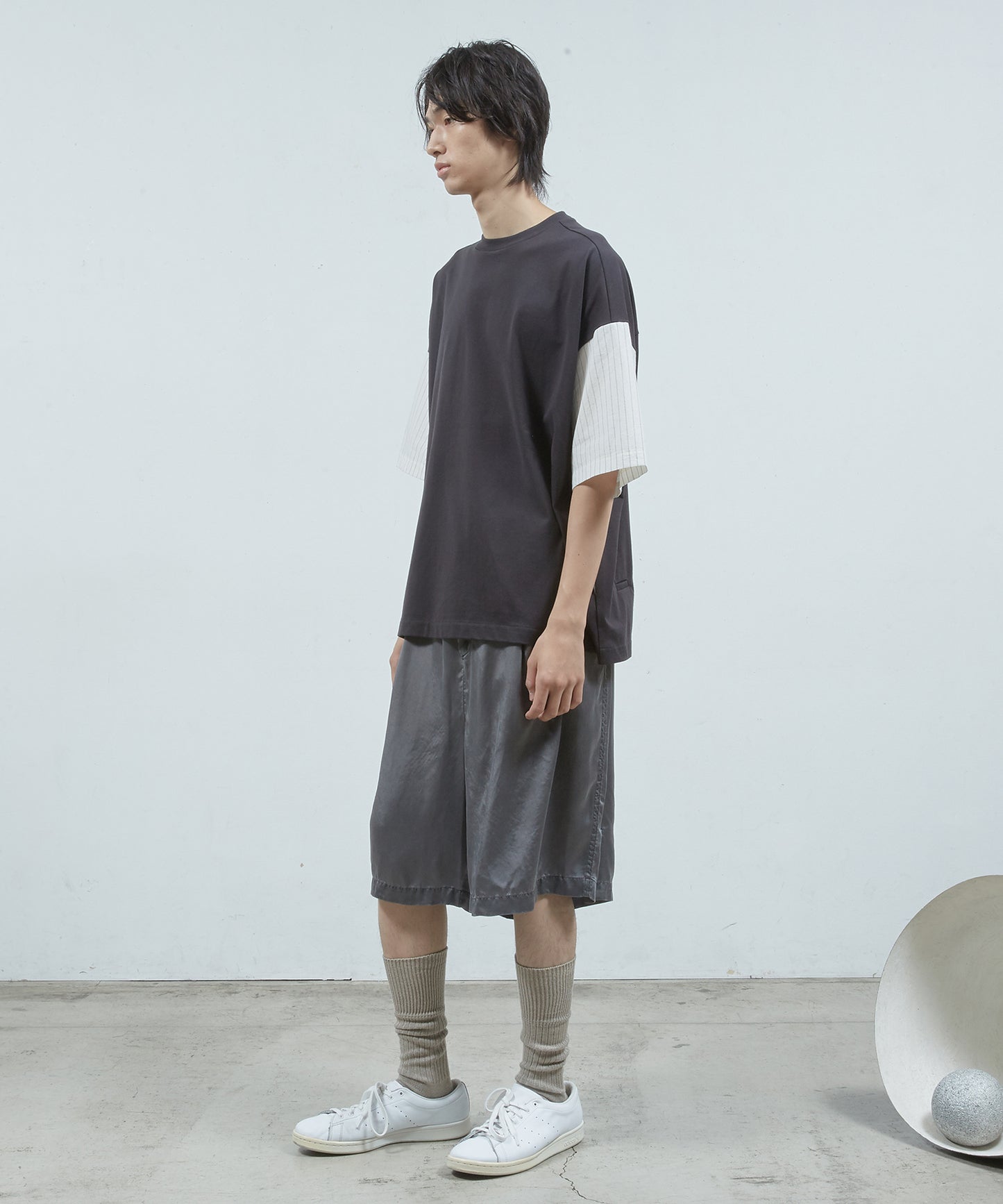 シャツ切替ワイドT