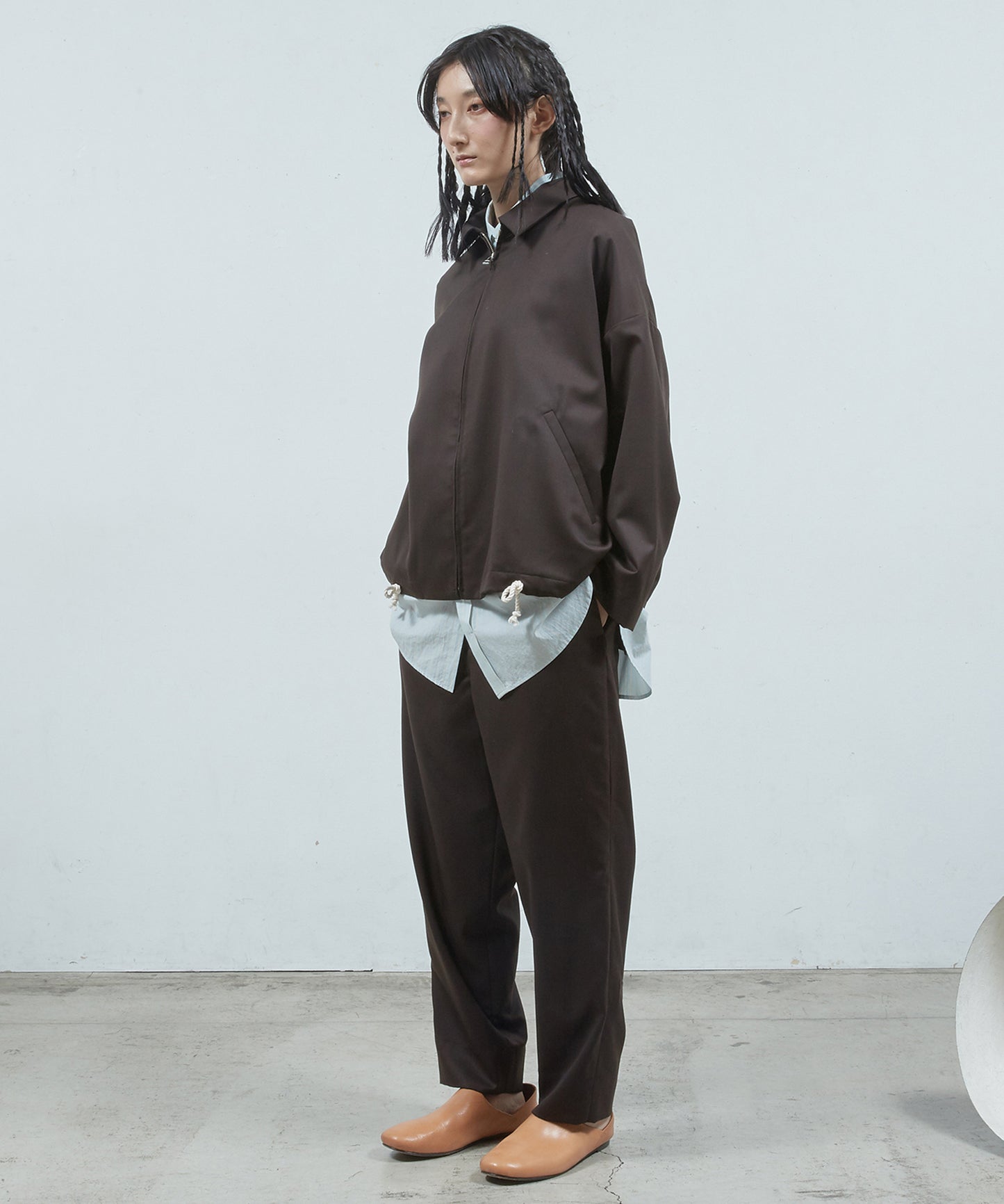 よそいきZipアップブルゾ ン