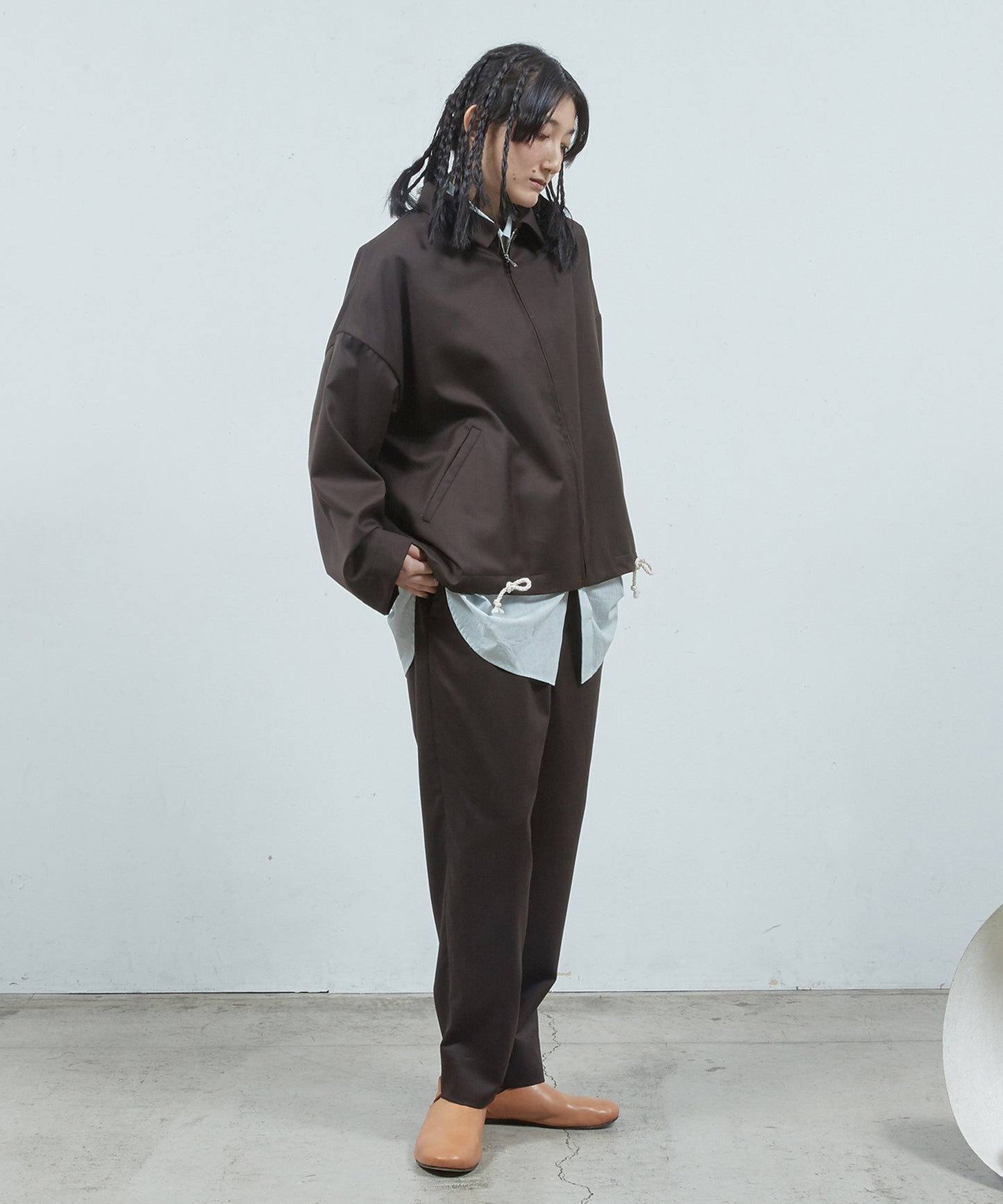 よそいきZipアップブルゾ ン