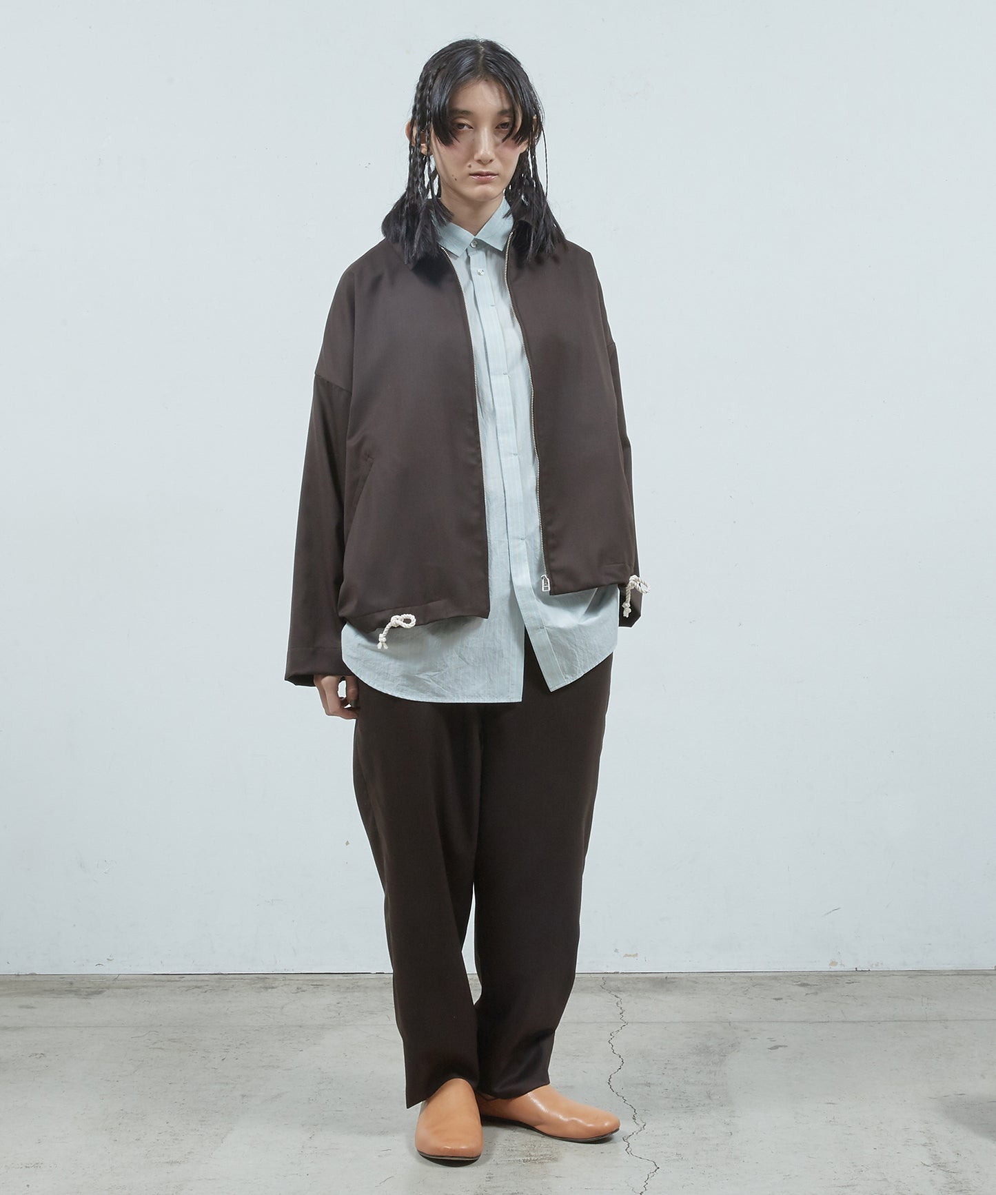 よそいきZipアップブルゾ ン