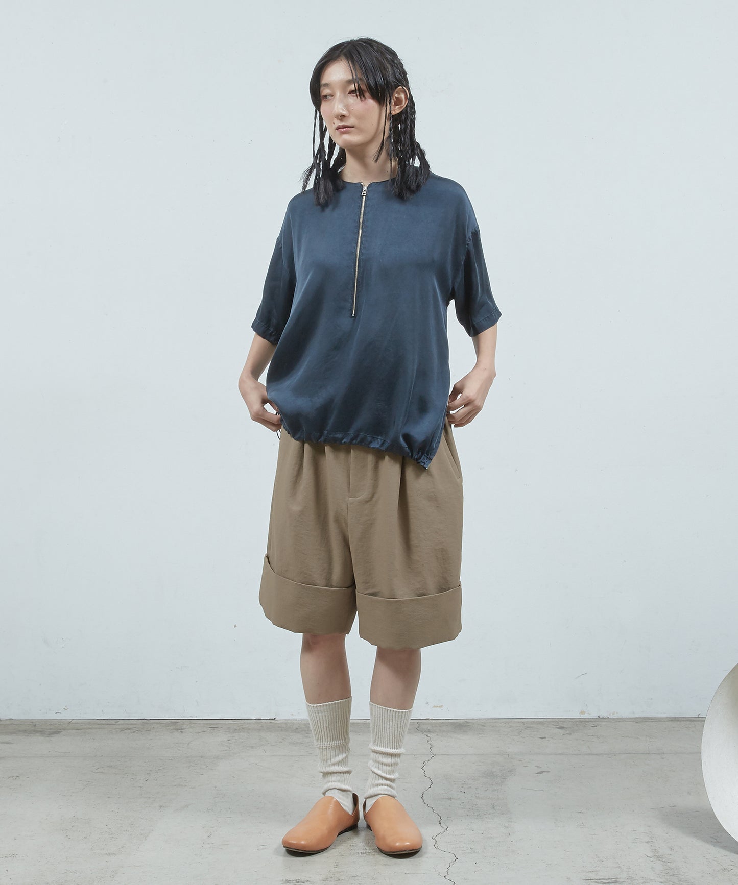 ドライポリダブルヘムショ ートPT　