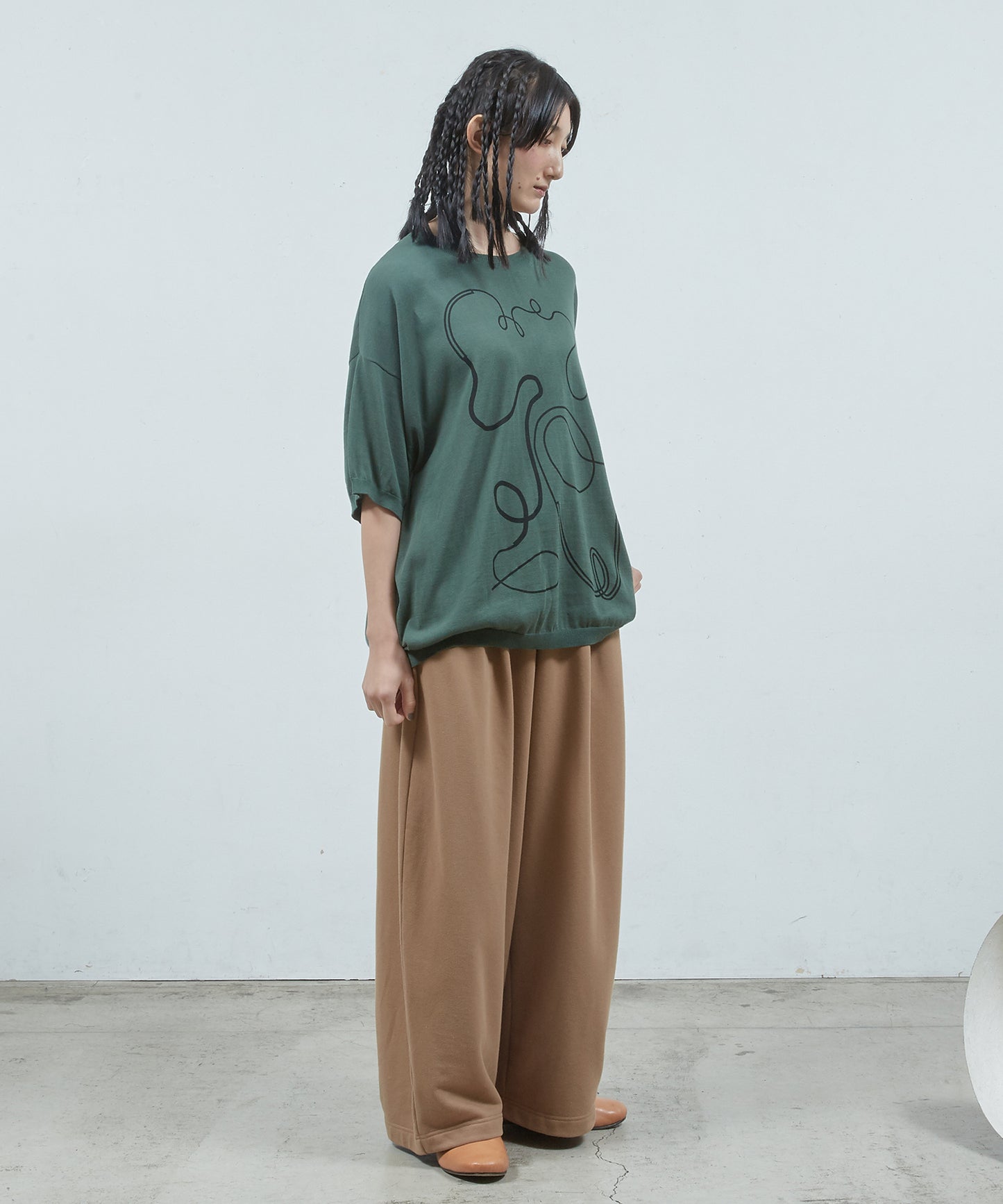 ワンタックSWパンツ