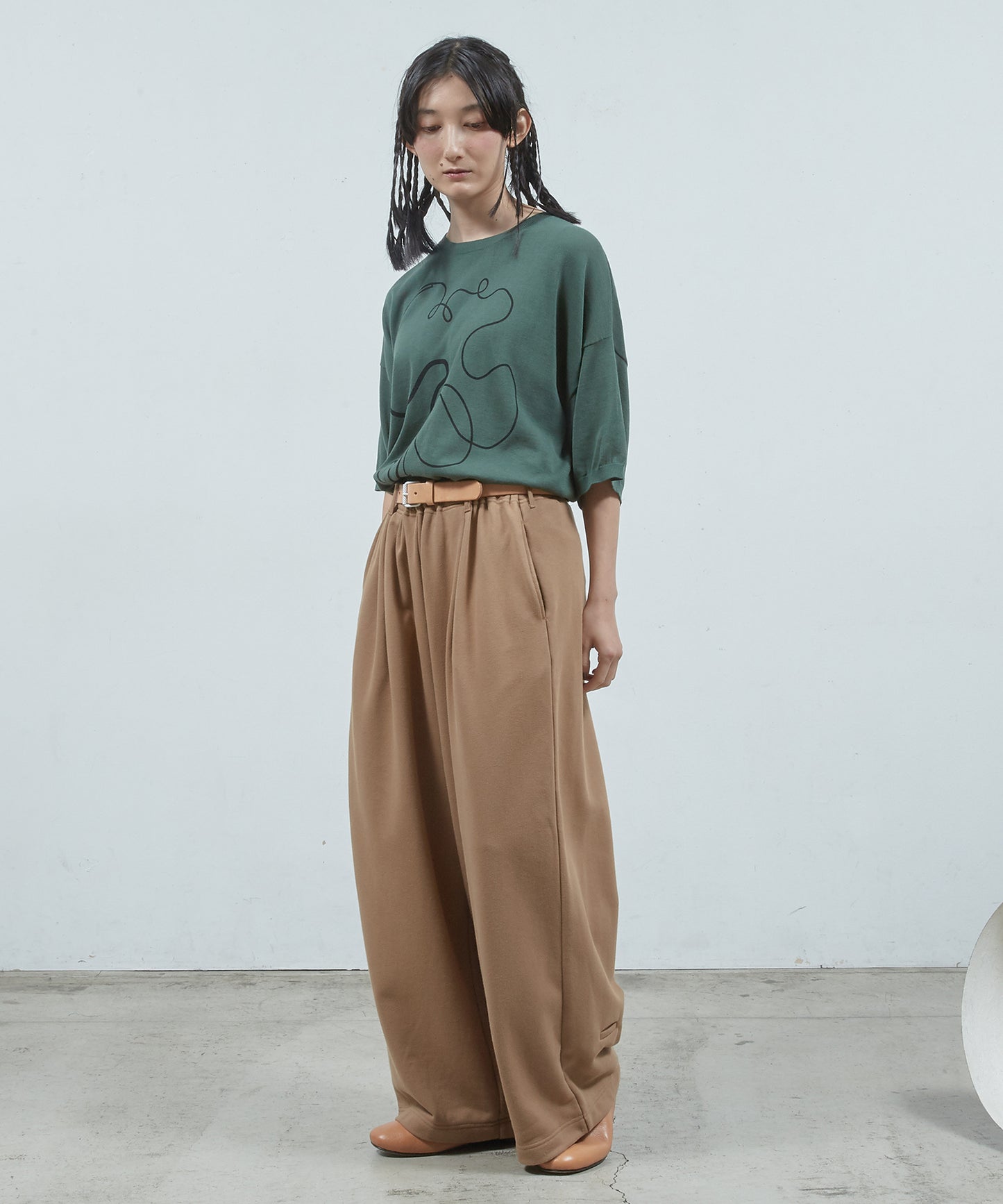 ワンタックSWパンツ