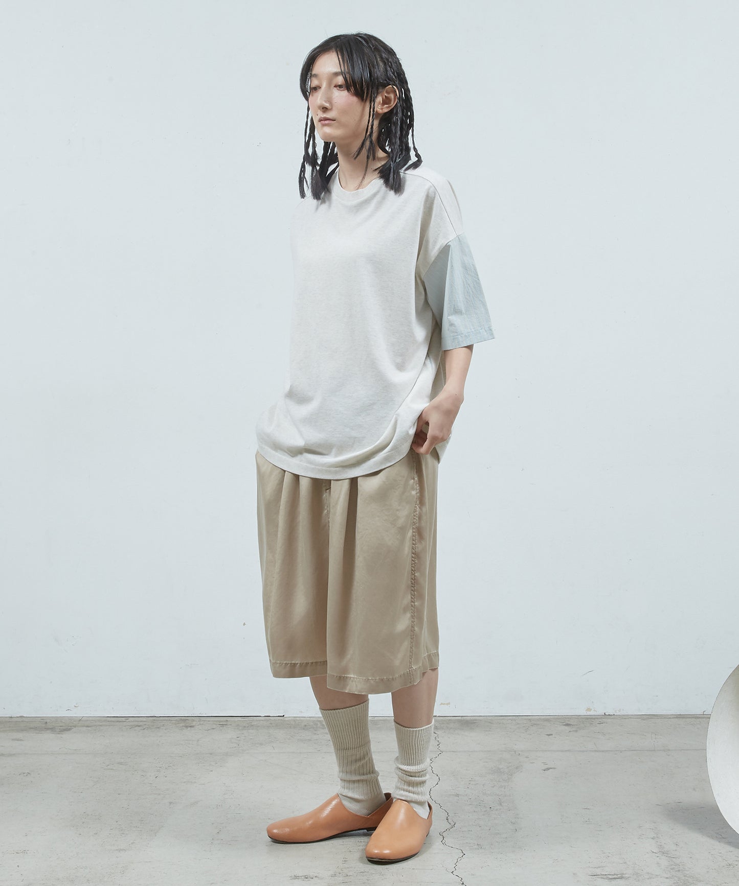 シャツ切替ワイドT